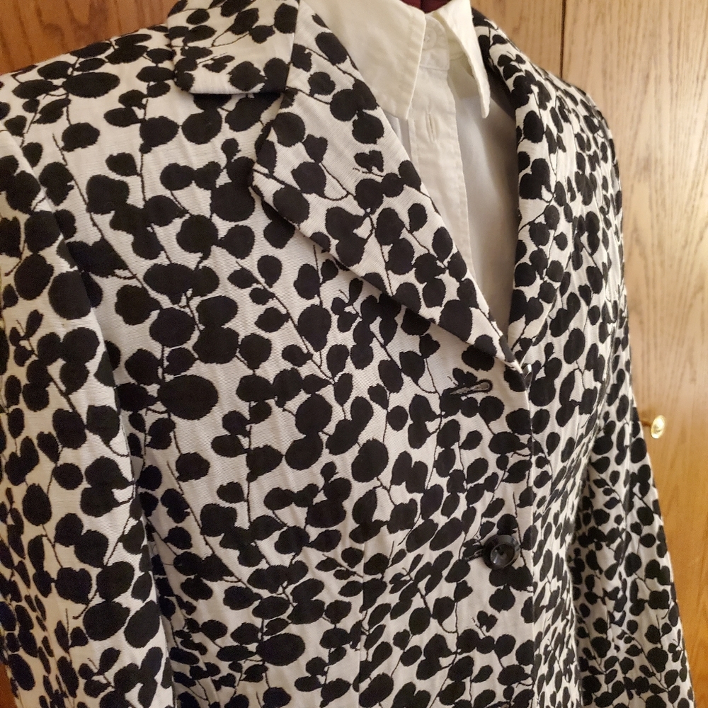 Black and White print Blazer